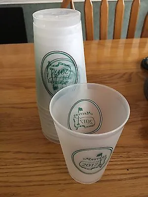 $8.99 • Buy 2017 Official Masters Golf Frosted Plastic Drink Cup Collectible Augusta