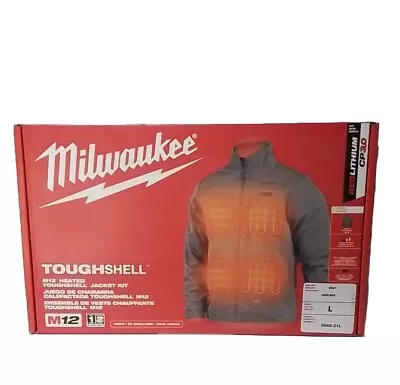 Milwaukee Gray Heated Jacket Kit - Sz Large Brand New Full Kit • $149