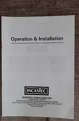 Incastec Marine Transducer Echo Sounder  Operation And Instruction Manual • £5