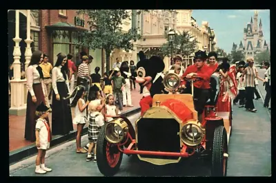 Postcard Disney World Riding Down Main Street USA In A Car With Mickey Mouse. M • $3.99