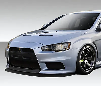 Duraflex Evo X V3 Front Bumper Cover - 1 Piece For Lancer Mitsubishi 08-17 Ed_1 • $553