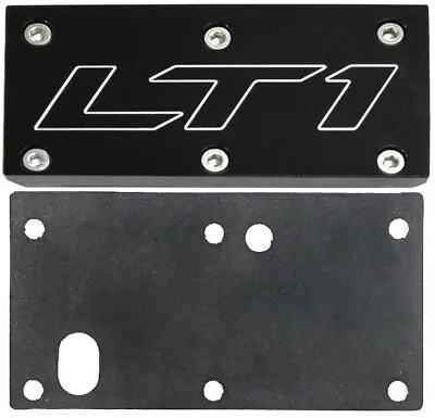 Camaro Corvette Trans Am Black LT1 Billet Aluminum Throttle Body Plate Cover NEW • $28.45