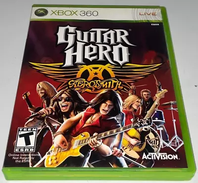 Guitar Hero: Aerosmith (Microsoft Xbox 360 2008) Complete With Manual & Tested • $9.49