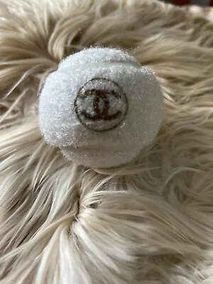 $157 • Buy Rare Chanel White Logo Tennis Ball Collectors Item Sport Racquet Prop