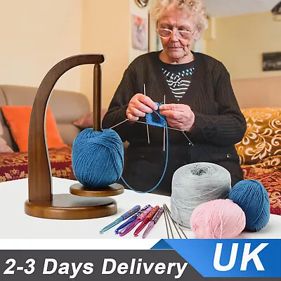 UK Crochet Yarn Holder Rotating Magnetic Levitation Space Saving Holder Knitting • £14.99