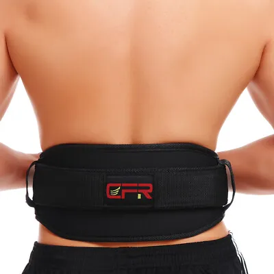 $12.99 • Buy Back Waist Support Belt Brace Heavy Duty Weight Lifting Lower Lumbar Work CFR