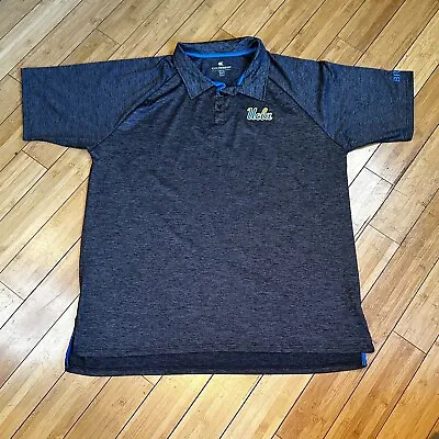 Colosseum NCAA UCLA Bruins Lightweight Grey Golf Polo Shirt Big & Tall Men 2XT • $28.88