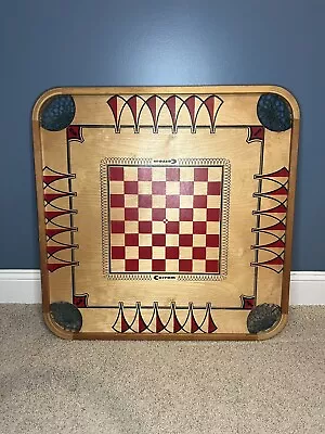 VTG 1966 Carrom 106 Two Sided Board Game Board Only 28.5”x28.5”x2” • $50