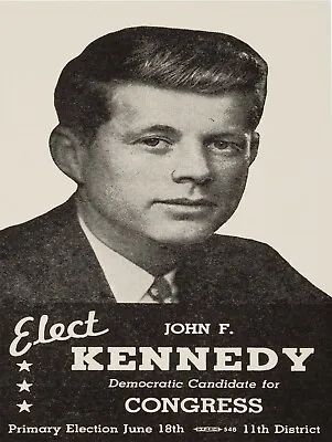 1946 John F. Kennedy For Congress NEW Metal Sign: JFK 11th District MA • $19.88