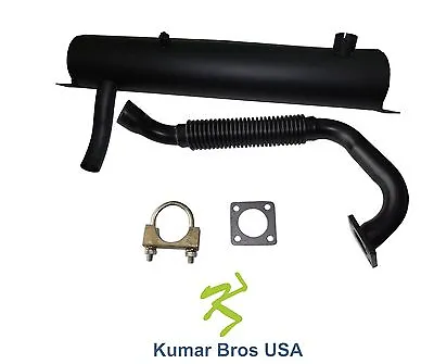 New Kumar Bros USA Spark Arrestor Muffler Ex Pipe & Clamp FITS Bobcat S160 • $179.99