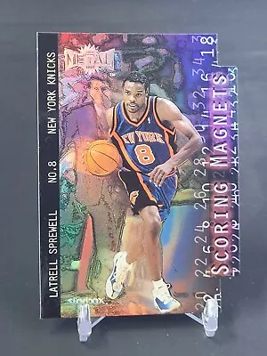 1999-00 Skybox Metal Scoring Magnets #8 Latrell Sprewell • $2.99