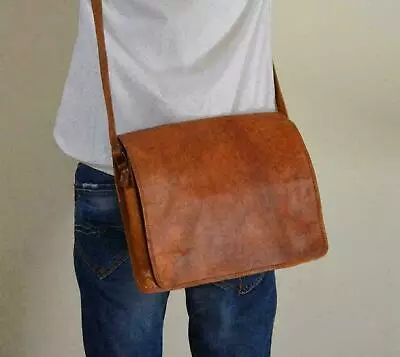 Bag Men Leather Vintage S Messenger Satchel Shoulder Laptop Genuine Briefcase  • $45.99