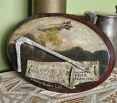 Ww1 German Zeppelin Airship L33  Bomber  Duralumin Structure Fragment  Relic  • £28