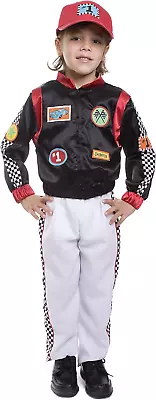 Race Car Driver Costume For Kids - Boys Racing Jacket Dress Up • $43.99