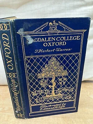 RARE Magdalen College Oxford 1907 ILLUS Edmund New Art Nouveau University • £9.99