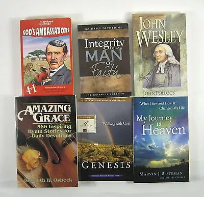 6 Books Religion Faith History Devotions John Wesley Journey Heaven Christian • $17.49