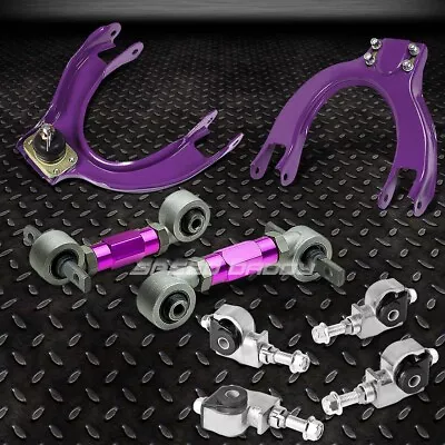 Front+rear Camber Control+adjuster Suspension Kit For 92-95 Civic Eg Eh Purple • $89.86