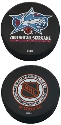 2001 Nhl All Star Game Colorado Avalanche Vintage Inglasco + Vegum Mfg Puck 🇸🇰 • $39.99