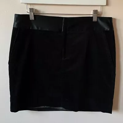 Anthropologie Martin + Osa Velvet And Satin Mini Pencil Skirt Sz 8 • $16