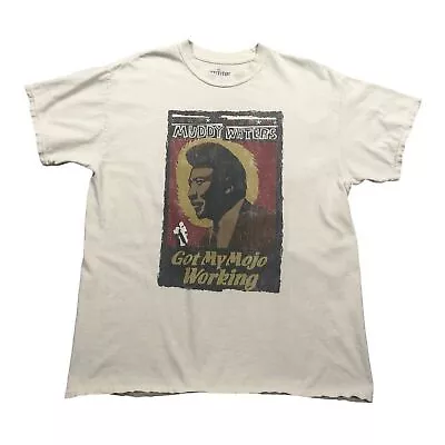 Muddy Waters Unisex Mojo Working 100% Cotton White T-shirt Tee Size M/L • $19