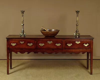 Antique Welsh Oak Dresser Base C.1780 • £2480