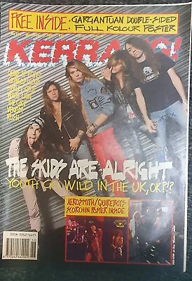 £3 • Buy Kerrang No265 Nov 1989 G'n'R,Motley Crue,Venom,Voivod.Complete With Posters