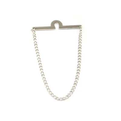 Men Stainless Steel Tie Chain Wedding Party Solid Metal Necktie Holder Jewelry • $7.99