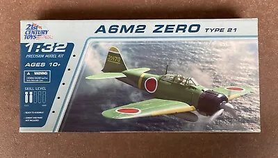 RARE 2006 21st Century Toys A6M2 ZERO Type 21 Fighter Airplane Kit 1/32 # 22101 • $65.51