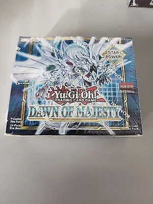 YuGiOh Dawn Of Majesty Sealed Booster Box Of 24 Packs 1st Edition New TCG Cards • £42