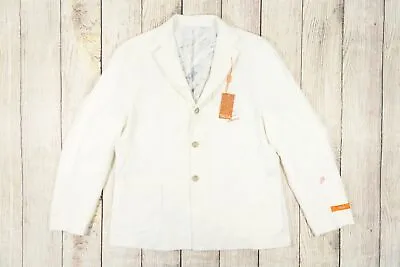 Tallia Off White Cream 40 Short 3 Button Suit Top Separate Mens Defect • $37.60