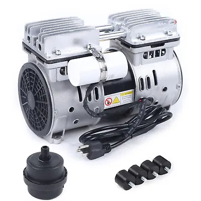 Oilless Vacuum Pump Oil Free Air Compressor Piston Compressor Pump 550W 67 L/min • $106.40