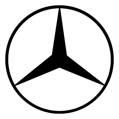 Mercedes Logo Vinyl Decal Window Laptop Any Size Any Color • $7