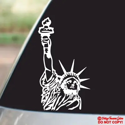 Statue Of Liberty - Vinyl Decal Sticker Car Window Wall Bumper United States Usa • $2.99