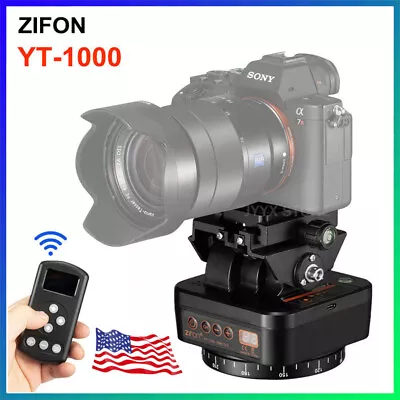 US ZIFON YT-1000 Pan Tilt Auto Motorized Rotating Panoramic Head Remote Control  • $75