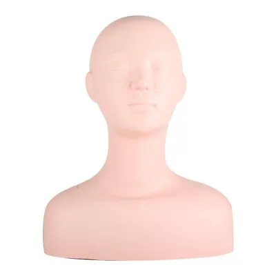 Silicone Mannequin Training Head Makeup Model Eyelash Extensions Practice Doll • $39.99