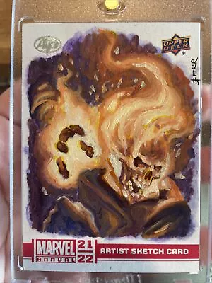 2021 Marvel Annual Ghostrider  Sketch Card Jaime Carrillo Carr Artist 1/1 AP • $37