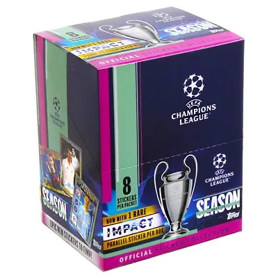 Topps Champions League Stickers 2023/2024 Collection Box Of 50 Packets • $113.12