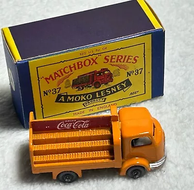 Vintage  Matchbox Lesney No 37 COCA-COLA Lorry Truck With Box • $35