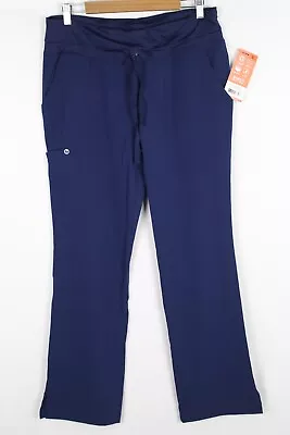 Barco One Women's Yoga Knit Waist Drawstring Cargo Scrub Pants 5206 • $27.19