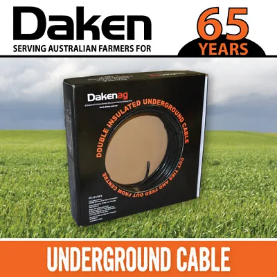 100m Electric Fence Insulated 1.6mm Galvanised Wire Underground Cable DAKEN • $94