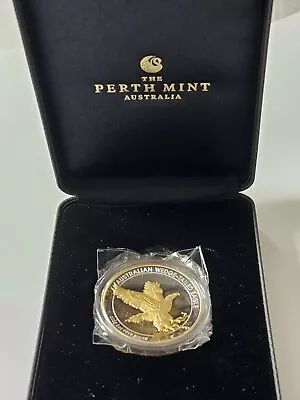 Australia 2023 Wedge Tailed Eagle 2oz Silver Proof High Relief Gilded Coin COA • $156.50