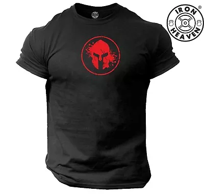 Blood Spartan T Shirt Gym Clothing Bodybuilding Training Boxing Workout MMA Top • £10.11