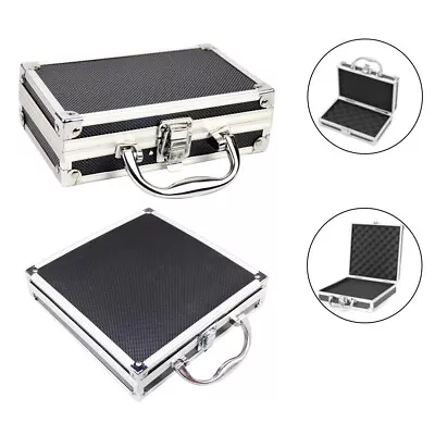 Small Toolbox Hand Case Aluminum Alloy Toolbox With Portable Handle Storage Box • £15.29