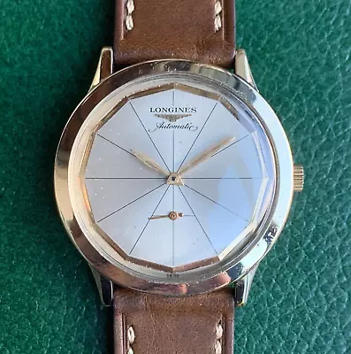 1960 Longines 10k Gold Filled 19A Automatic Wristwatch Unique Dial - Serviced • $569