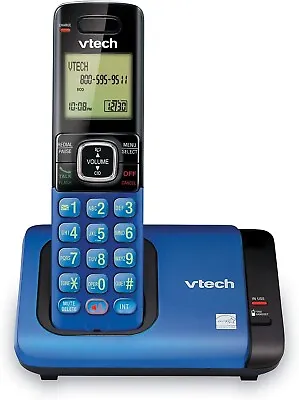 VTech Expandable Cordless Phone Caller ID Call Waiting DECT 6.0 1 Handset Blue • $27.88