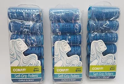 Conair Self-Grip Curls & Body Hair Curlers - Small Blue - 6 Ct . Pk - (3 Pack) • $14.99