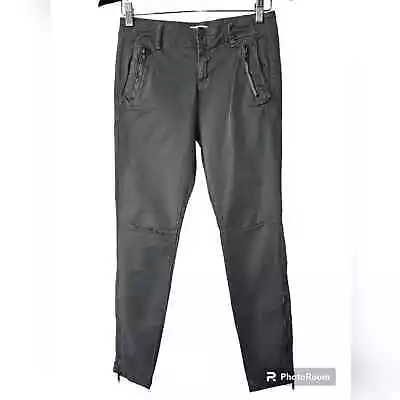 Zara Basic Department Green Utility Skinny Pant Size 6 GUC • $14.95