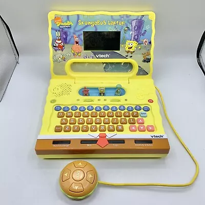 Spongebob Squarepants Vtech Laptop Talking Learning Toy Computer W/Mouse Tested • $70.36