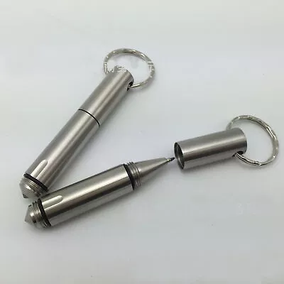 EDC Mini Stainless Steel Outdoors Pen Tungsten Steel Head Portable Write Pen • $11.89