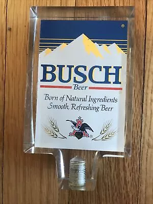 Vintage Busch Beer Acrylic Beer Tap Handle  • $4.99